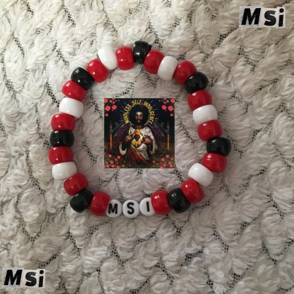 'MSI' Beaded Handmade Bracelet Kandi